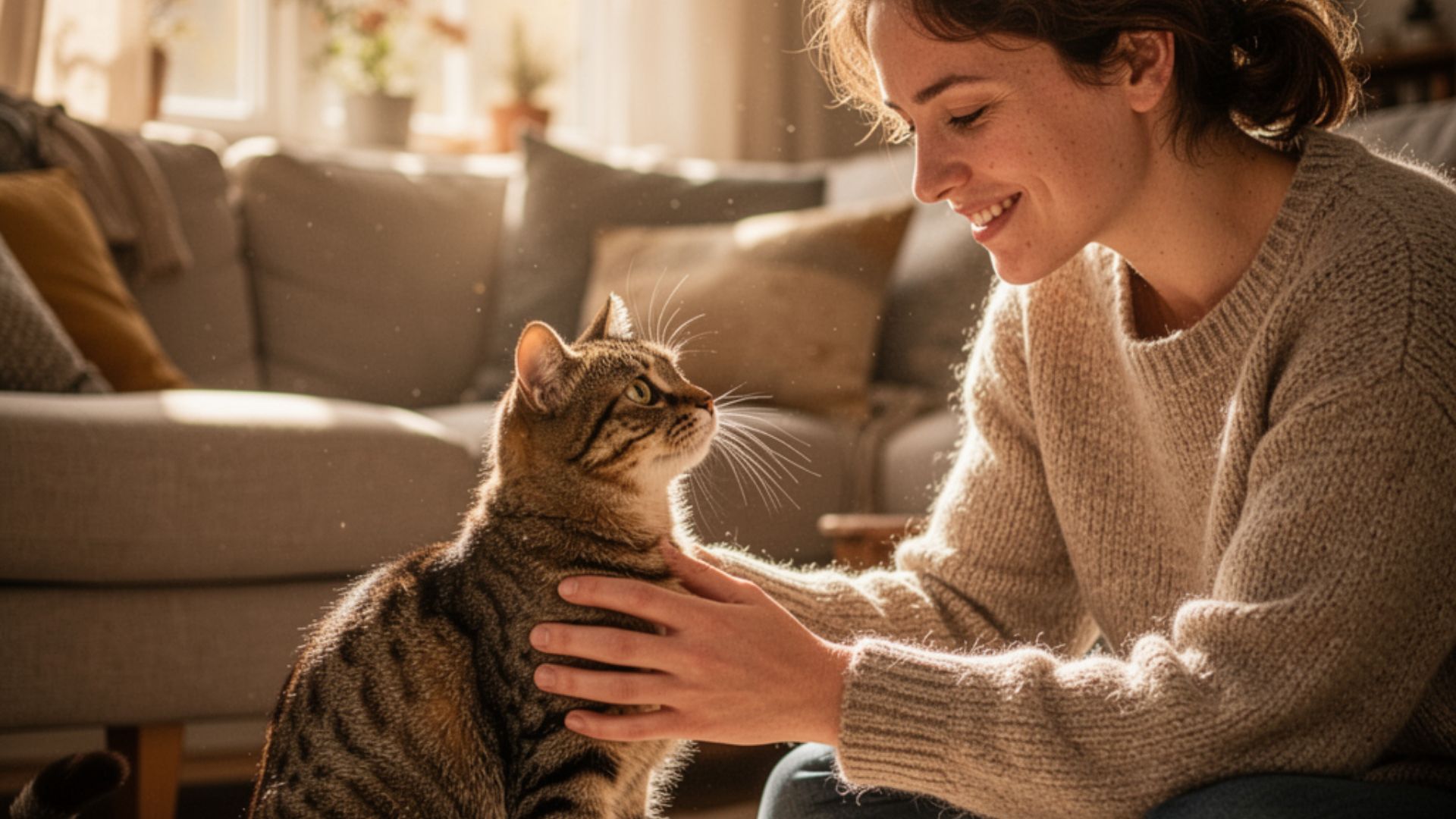Extrait d’une séance de communication animale avec un chat, une femelle âgée de 8 ans, Heïdy