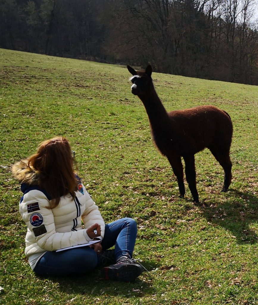 Qu’est-ce que la communication animale ? Illustration d’un échange télépathique entre une femme et un animal, expliquant la connexion intuitive et émotionnelle au-delà des mots.